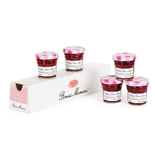 Frambozen en lychee confiture (5 x 30g) - Bonne Maman NL - 1