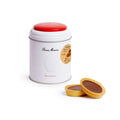 Blik met 9 melkchocolade en karamel tartelettes.