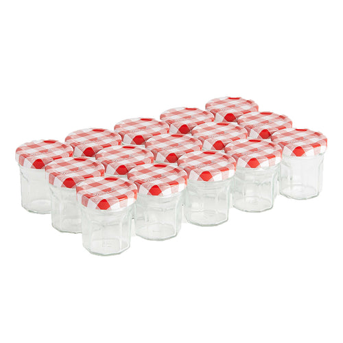 Set van 15 kleine potjes 50g - rood - Bonne Maman NL - 1